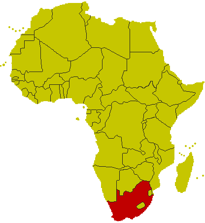 Karte Südafika